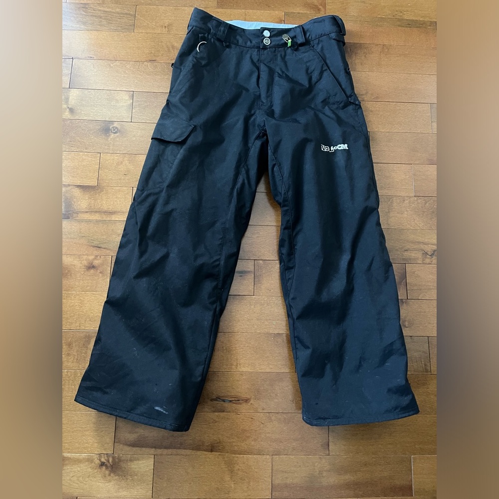 Volcom Black Insulated Snow Ski Pants Youth XL Women’s XS Winter Gear ⛷️